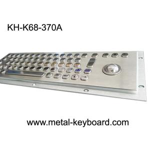 70 Keys Industrial Metal Computer Keyboard With Trackball / Stainless Steel