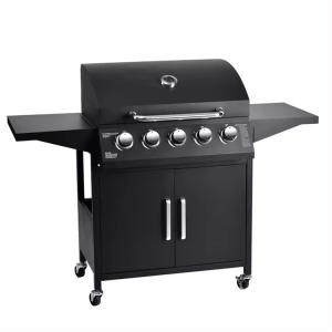 Buy cheap Gas Grills with Side Burner and Cabinet 33kg Professional 5 Burner Steel Propane BBQ from wholesalers