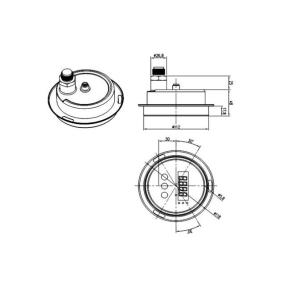 HPC-2000 RS485 output signal Pressure Controller with 4 digit LCD display