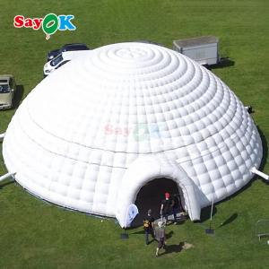 PVC Tarpaulin 12m 40ft Giant Inflatable Igloo Tent Dome For Outdoor Party Event