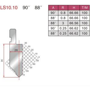 Buy cheap Hydraulic Metal Press Brake Punch LS10.10 Bending Tools from wholesalers