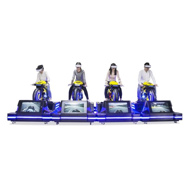 Theater VR Motorcycle Simulator High Headset Resolution 2160 X 1200 Smooth Images