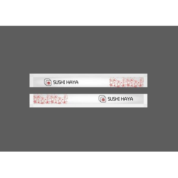 Quality Hot Seal 23CM Twins Disposable Chopsticks Wrapped In Coated Paper for sale