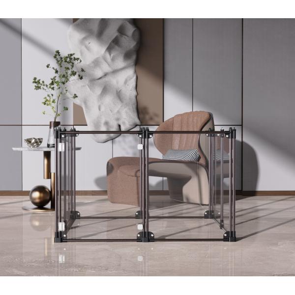 Buy cheap Removable Foldable Clear Puppy Metal Fencing For Pets Playing from wholesalers