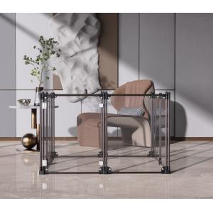 Buy cheap Removable Foldable Clear Puppy Metal Fencing For Pets Playing from wholesalers