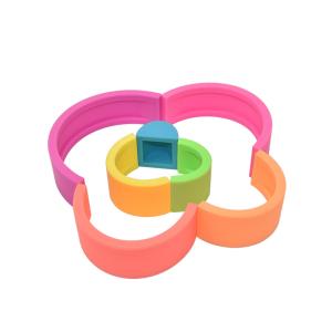 Buy cheap PVC BPA Free Silicone Rainbow Stacker Educational Fun Customized Logo from wholesalers