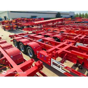 Buy cheap CIMC Vehicle transport 2/ 3 Axle Skeleton Semi-trailer from wholesalers