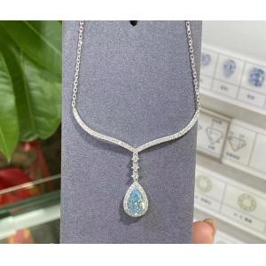 Buy cheap 1.75ct Cvd Lab Grown Diamond Necklace 10 Mohs from wholesalers