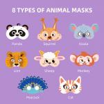 Buy cheap Animal Shaped Mask Paper Arts Crafts For Toddlers Preshcoolers Dress Up Cosplay from wholesalers
