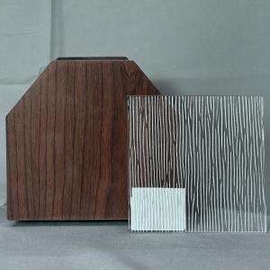 Buy cheap Modern Wood Grain Patterned Tempered Glass Panel for Office Partitions and Decor from wholesalers