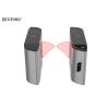 Stainless Steel Flap Barrier Turnstile Pedestrian Entrance Systems With Ic Card Qr Code for sale