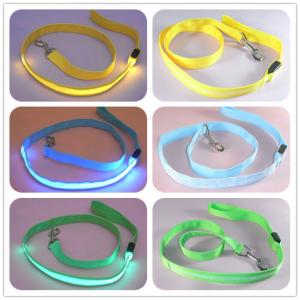 Buy cheap Promotion Retractable Led Pet Dog Harness dog Leash and Collar Set With Led Light from wholesalers