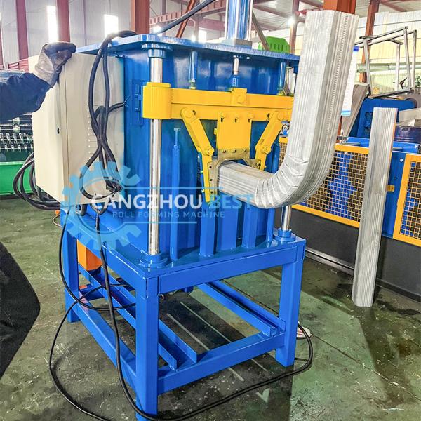 Buy cheap Color Steel Square Tube Mold Cutting Roll Forming Machine with Elblow Machine from wholesalers