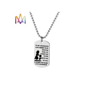 Buy cheap 2.5mm Thickness Waterproof Engraved Pendant Necklace from wholesalers