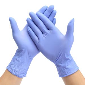 Buy cheap Blue Hand Care Disposable Blue Nitrile Gloves Xl With Grip from wholesalers