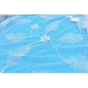 Buy cheap Mesh Allover Leaf Lace Fabric With Polyester Water Soluble Embroidered from wholesalers