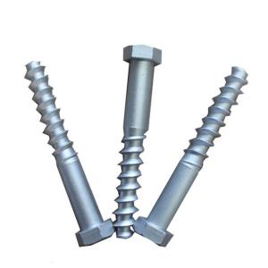 Buy cheap SS25 SS35 SS36 Rail Screw Spike 24*150 To 270mm Grade 5.6 8.8 Plain Oiled Or HDP Finish Surface from wholesalers