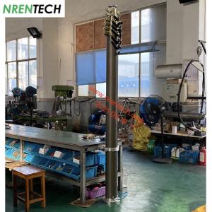 Buy cheap 12m aluminum telescoping mast 30kg payloads 2.55m closed height for CCTV-pneumatic lifting from wholesalers