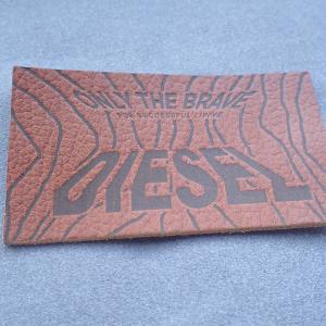 Buy cheap Brown Rectangle Shape 3D Custom Embossed Labels from wholesalers