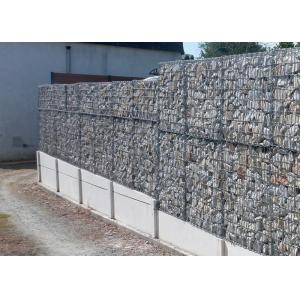 Heavy Duty 100x50x30 Wire Welded Mesh Gabions , Wall Stone Welded Limestone