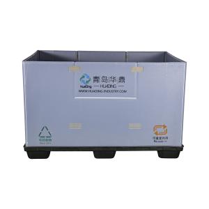 Buy cheap Recyclable pallets packaging boxes Corrugated Sleeves Foldable Plastic container from wholesalers