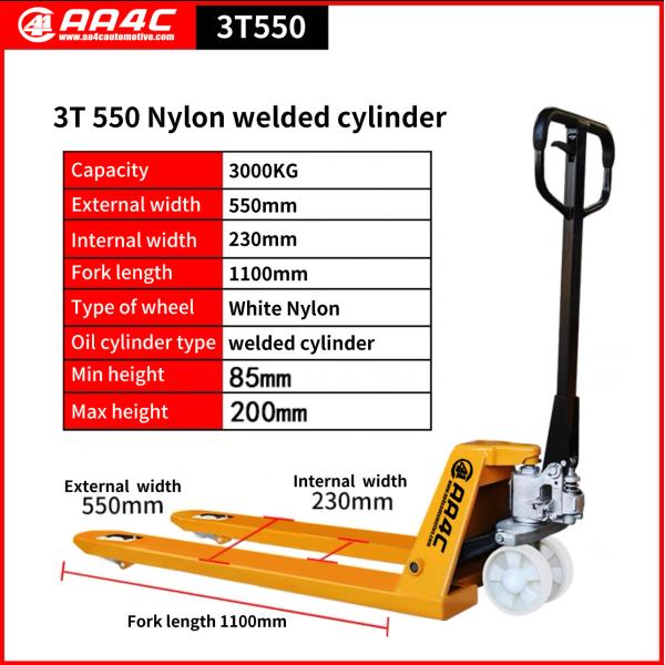 Quality AA4C Hand Hydraulic Pallet Truck -5500LB Capacity  Heavy Duty Construction Easy Maneuvverability for sale