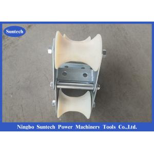 Buy cheap Galvanized Frame Cable Pulling Roller With Three Aluminum Wheel from wholesalers