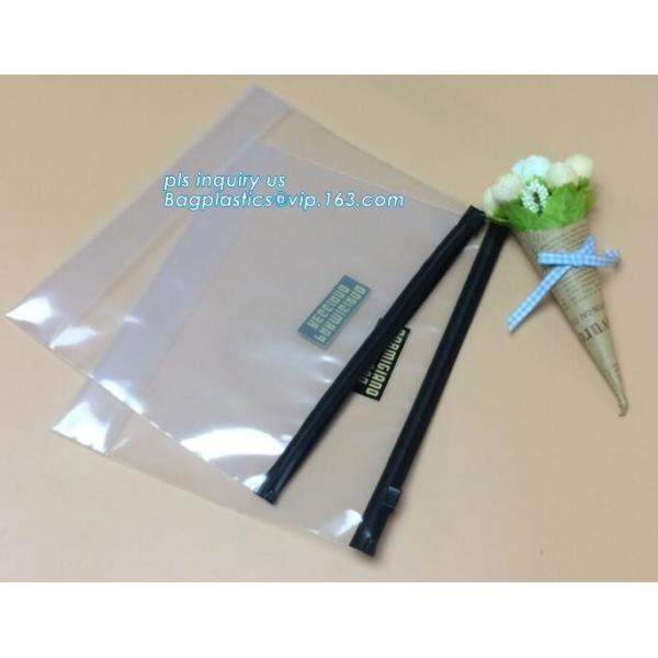 Quality pe plastic resealable slider zipper bags, Eco-friendly Slider Zipper Flat Plastic Bag For Document or Swimwear for sale