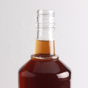 Buy cheap 2022 Thick Bottom Embossed Glass Bottle Clear Flint for Gin Whisky Rum Tequila Brandy from wholesalers