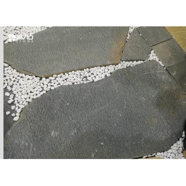 Buy cheap Irregular Natural Grey Slate Paving Stones Pollution Resistance 15-30mm Thick from wholesalers