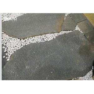 Buy cheap Irregular Natural Grey Slate Paving Stones Pollution Resistance 15-30mm Thick from wholesalers