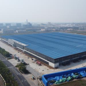 China Prefab Steel Structure Warehouse with Large Span Q235B Q355B on sale