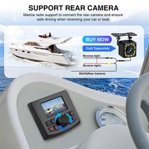 Buy cheap IPX5 Marine Rev Cam Radio For Boat RV ATV SUV , USB BT Marine Audio Multimedia Aux In EQ Setting from wholesalers