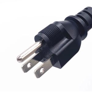 Buy cheap PVC 3 Pin Japan Power Cable , IEC 320 C13 AC Power Cord 1.8m Black Customized from wholesalers