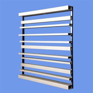 Buy cheap 50x150 Louvered Window Blinds Vertical 1.2mm-3mm Transfer Printed from wholesalers