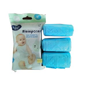 Buy cheap Biodegradable Blue HDPE Diaper Waste Bags with light fragrance from wholesalers