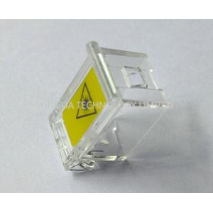 SC Fiber Optic Shutter Adapter With Transparent Plastic , Pathcord Assembly