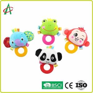 Buy cheap ASTM Handcrafted Nontoxic Baby Plush Rattle With Teether from wholesalers