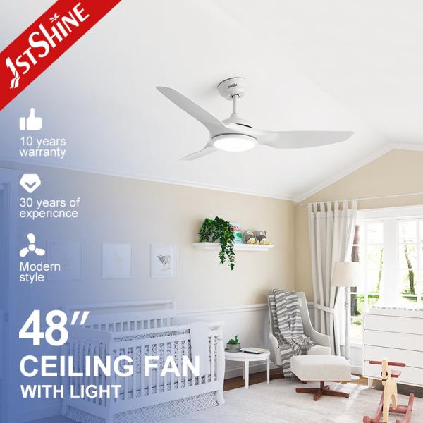 Buy cheap Modern Design LED Ceiling Fan Smart Remote Control and Fancy Design with White ABS Blades from wholesalers