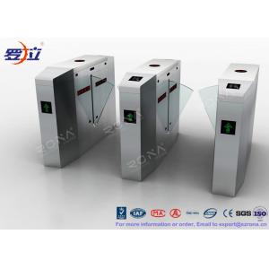 Buy cheap Metal Security Flap Barrier Gate 304 SS Access Control System With Fingerprint from wholesalers