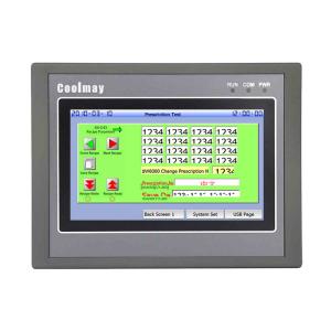 China 4.3 Inch HMI PLC All In One 2AO 12DO Relay HMI Control Panel on sale