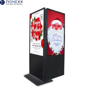 Buy cheap Vertical Digital Signage Dual Sided Floor Stand Kiosk for Indoor Advertising AD/Windows/Android Solution 1920*1080 Resolution from wholesalers