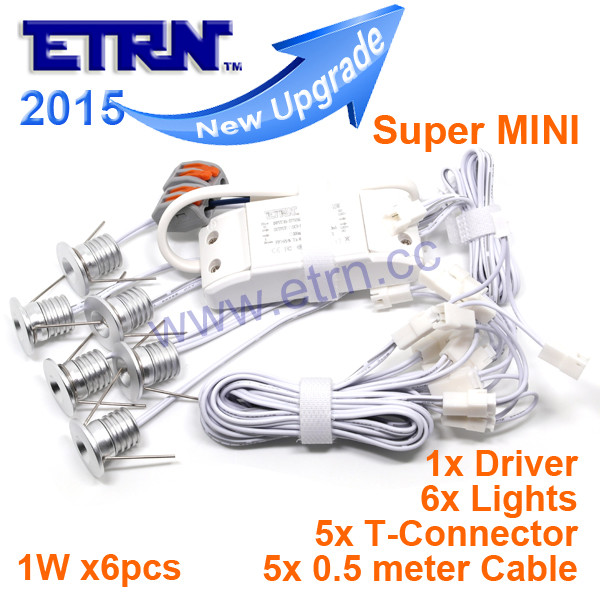 Buy cheap ETRN 1Wx6 Round MINI LED Downlights Cabinet Light Spotlights Ceiling Light floor lights from wholesalers