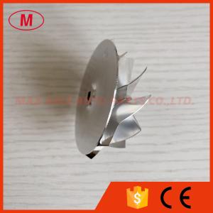 Buy cheap K16 51.03/61.98mm 9+0 blades high performance turbo aluminum 2618/milling/ billet compressor wheel for turbo from wholesalers