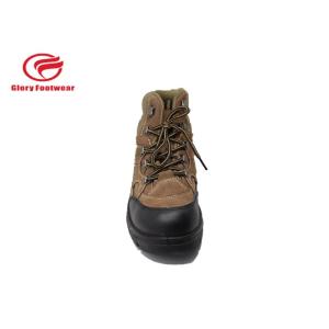 Buy cheap Suede Leather Brown Steel Toe Work Sneakers For Hard Place Steel Cap Safety from wholesalers