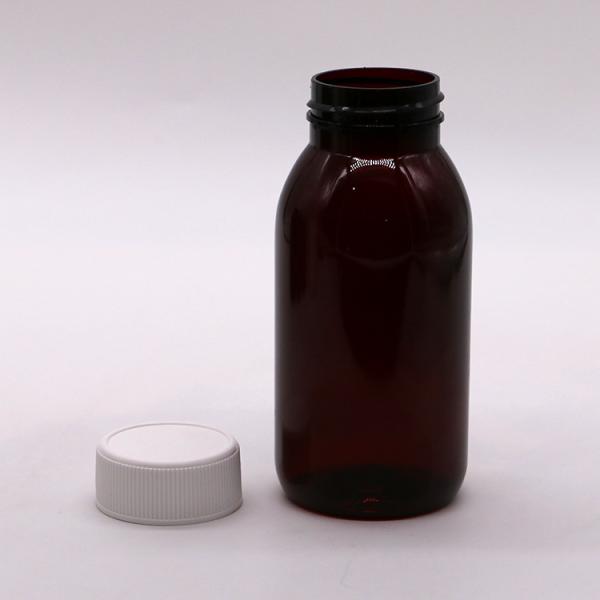 Custizable 180ML PET round sterile cough syrup oral liquid bottle with child safety cap