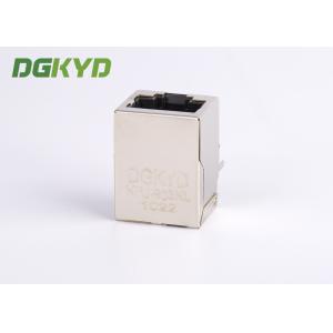 Buy cheap Panel Mount Single Port PoE RJ45 Ethernet Connector with 10/100base-T transformer from wholesalers