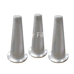 Buy cheap 1-500 Micron Large Flow Cone Shaped Filter Oilfield Pipeline Filter from wholesalers