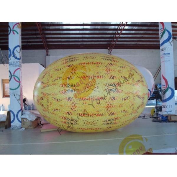 Buy cheap Gaint Inflatable Melon Fruit Shaped Balloons UV Printing 4m Long from wholesalers