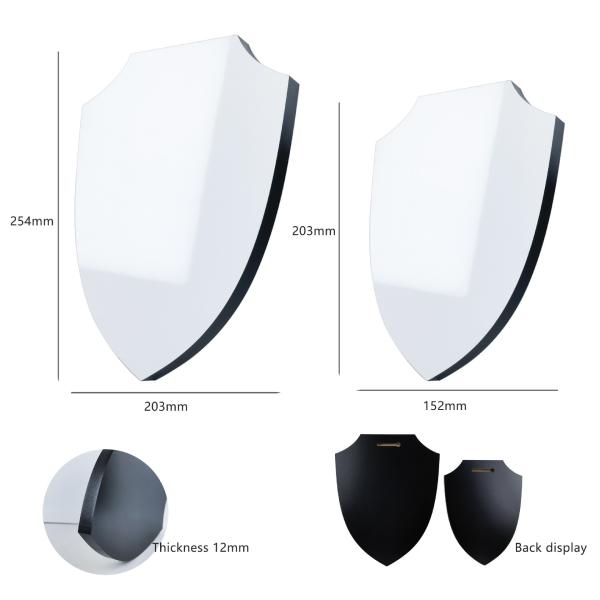 Buy cheap 12mm Thick Heat Transfer Wooden Sublimation Shield Photo Frame Home Decor Hanging Board With Hanging Hole Prints On Wood Panels from wholesalers